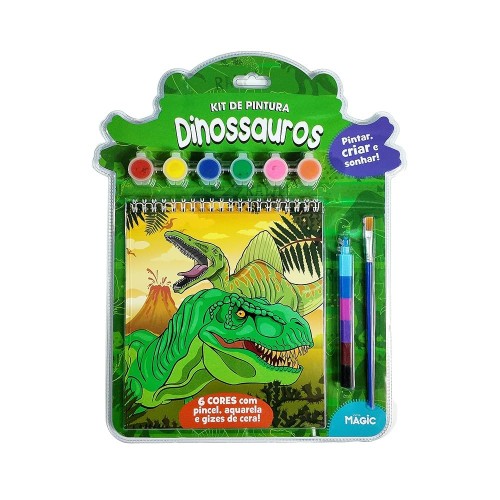 MAGIC KIDS - PINTAR, CRIAR E SONHAR! - KIT DE PINTURA DINOSSAUROS