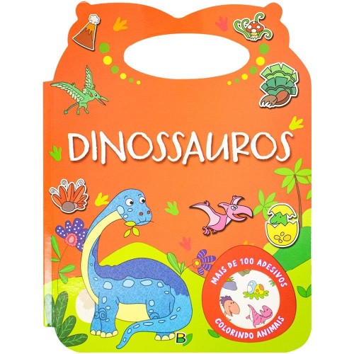 TL - COLORINDO ANIMAIS - UM LIVRO COM ALCA: DINOSSAUROS