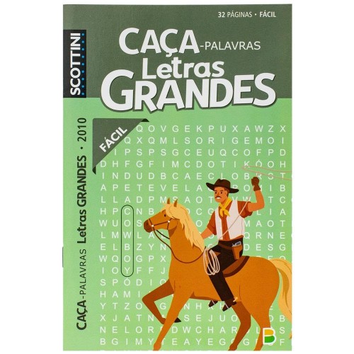 TL - SCOTTINI CACA-PALAVRAS LETRAS GRANDES (32P) N.2010 (FACIL)