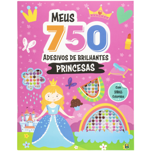 TL - MEUS 750 ADESIVOS BRILHANTES - COLORIR - PRINCESAS