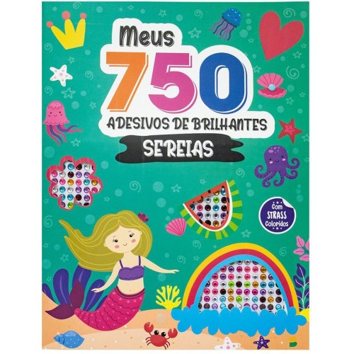 TL - MEUS 750 ADESIVOS BRILHANTES - COLORIR - SEREIAS
