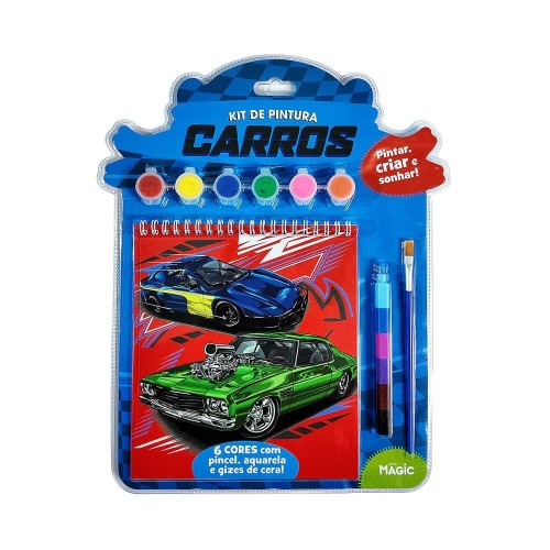 MAGIC KIDS - PINTAR, CRIAR E SONHAR! - KIT DE PINTURA CARROS