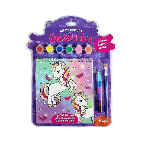 MAGIC KIDS - PINTAR, CRIAR E SONHAR! - KIT DE PINTURA UNICORNIOS