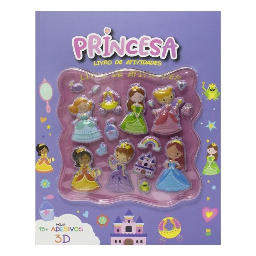 TL - ADESIVOS 3D - LIVROS DE ATIVIDADES: PRINCESA