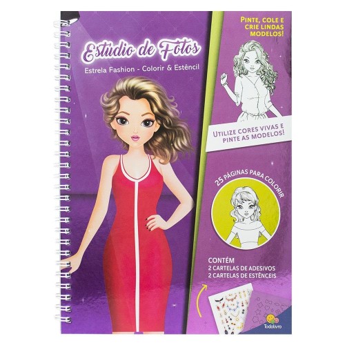 TL - ESTRELA FASHION - COLORIR & ESTENCIL: ESTUDIO DE FOTO