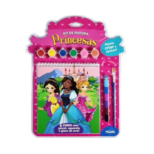 MAGIC KIDS - PINTAR, CRIAR E SONHAR! - KIT DE PINTURA PRINCESAS