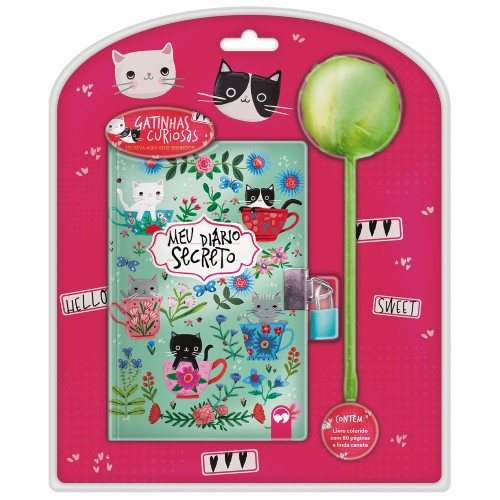 VALE - LIVRO DIARIO POMPOM GATINHAS FURIOSAS