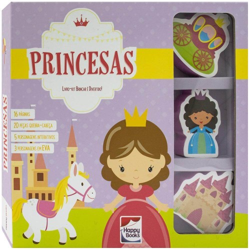 HAPPY - LIVRO BRINCAR E DIVERTIDO - PRINCESAS