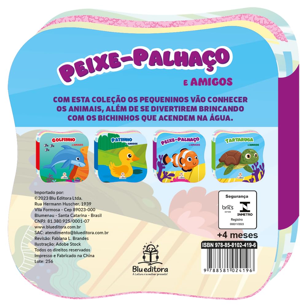 BLU EDITORA - CONHECENDO OS ANIMAIS (BANHO) - PEIXE PALHACO - Imagem 2