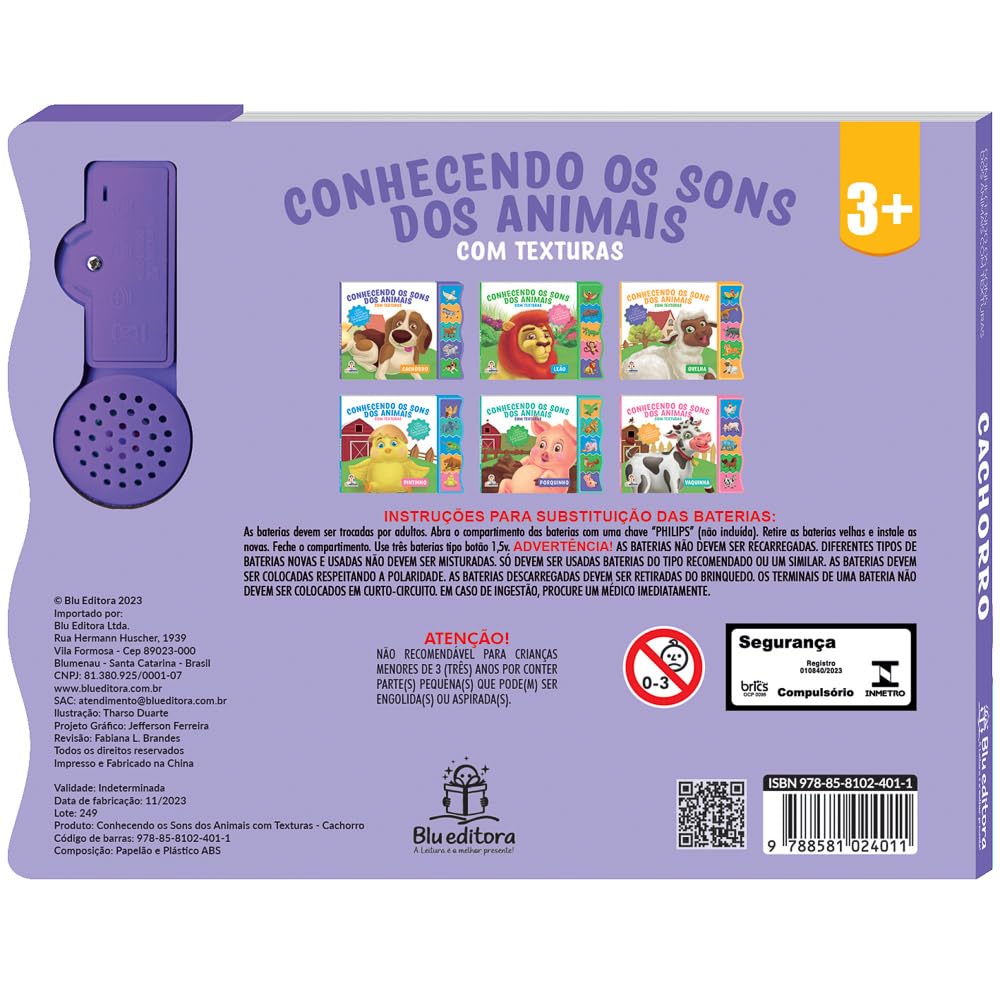 BLU EDITORA - CONHECENDO OS SONS COM TEXTURAS - CACHORRO - Imagem 2