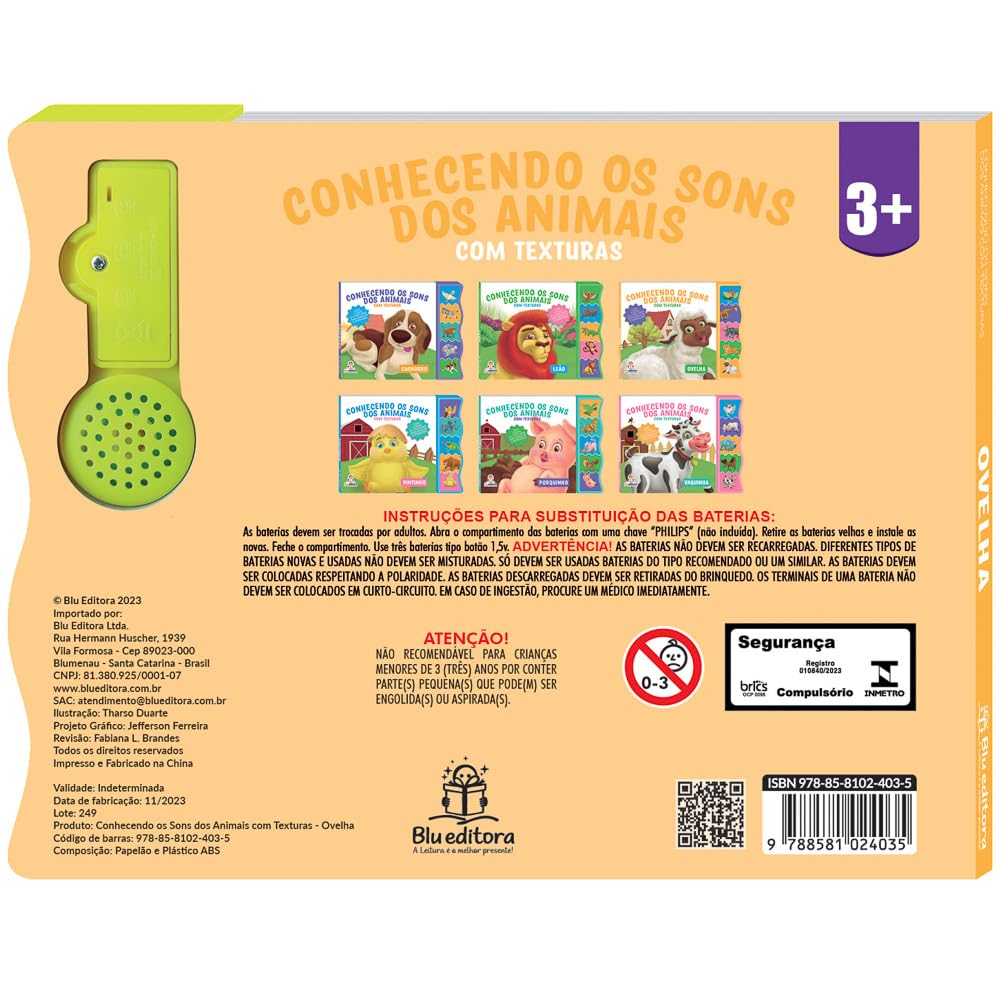 BLU EDITORA - CONHECENDO OS SONS COM TEXTURAS - OVELHA - Imagem 2