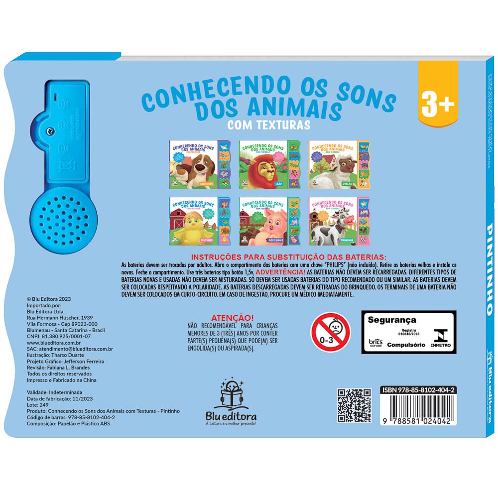 BLU EDITORA - CONHECENDO OS SONS COM TEXTURAS - PINTINHO - Imagem 2