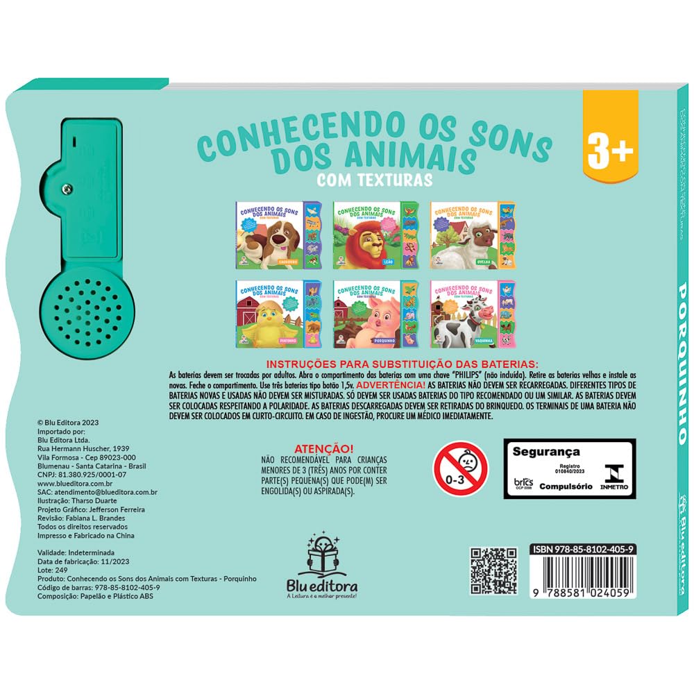 BLU EDITORA - CONHECENDO OS SONS COM TEXTURAS - PORQUINHO - Imagem 2