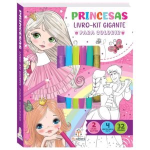 BLU EDITORA - LIVRO-KIT GIGANTE PARA COLORIR - PRINCESAS