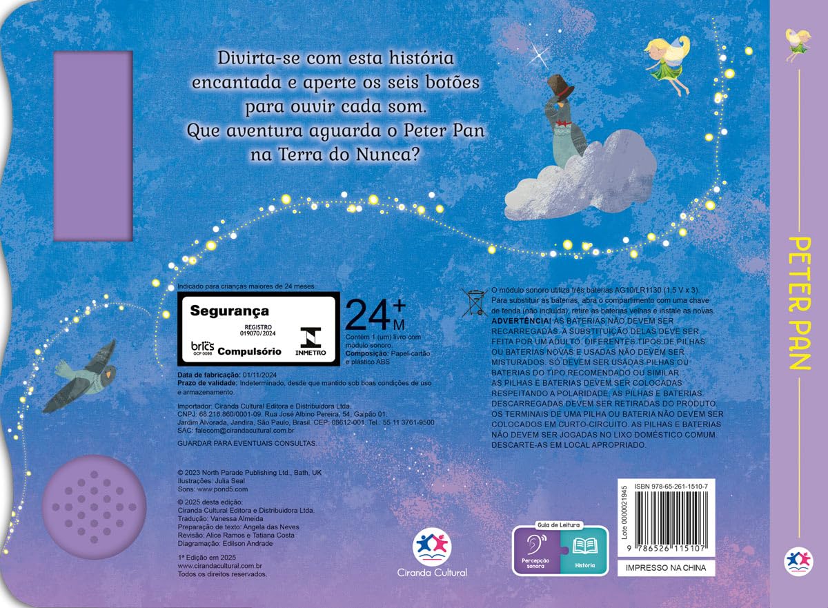 CIRANDA CULTURAL - CONTO DE FADAS SONORO - PETER PAN - Imagem 2