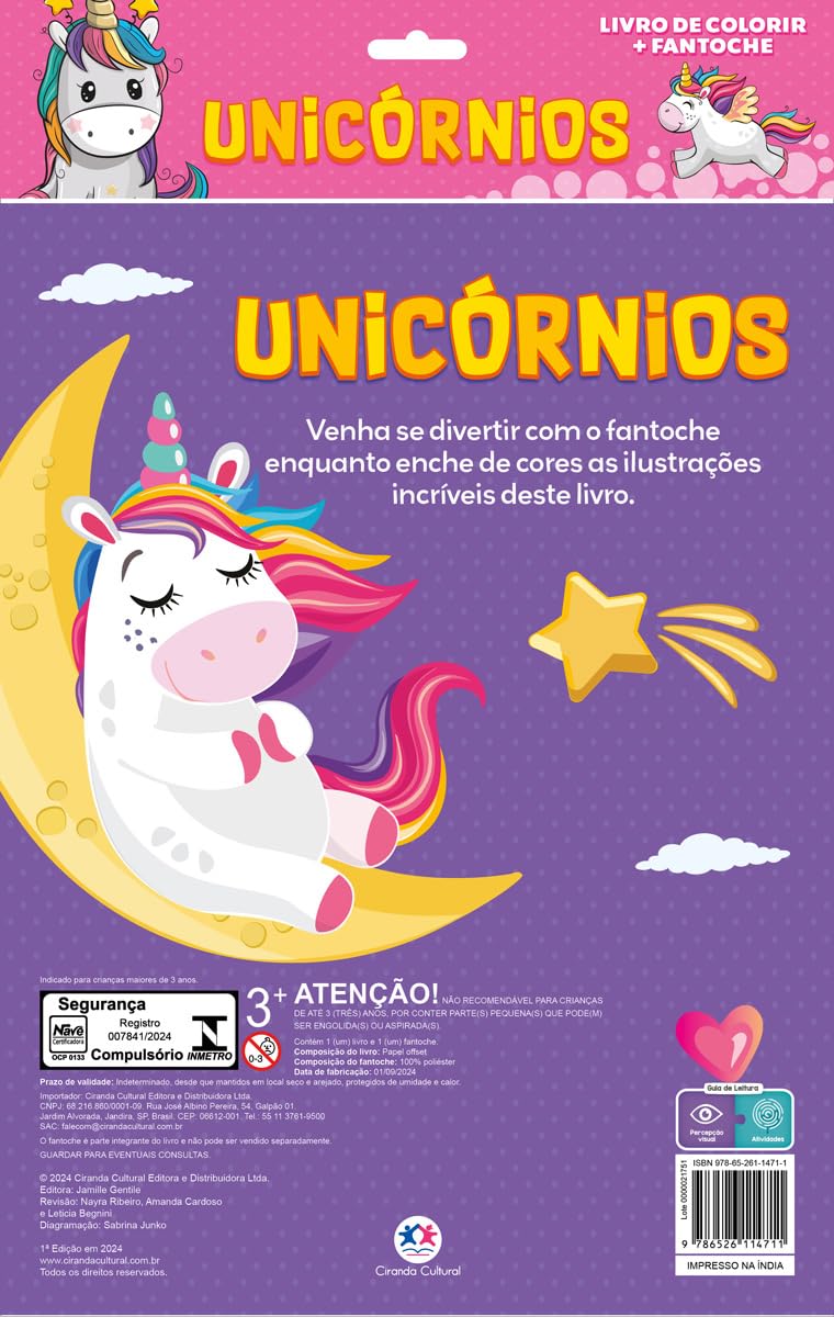 CIRANDA CULTURAL - LIVRO FANTOCHE - UNICORNIOS - Imagem 3