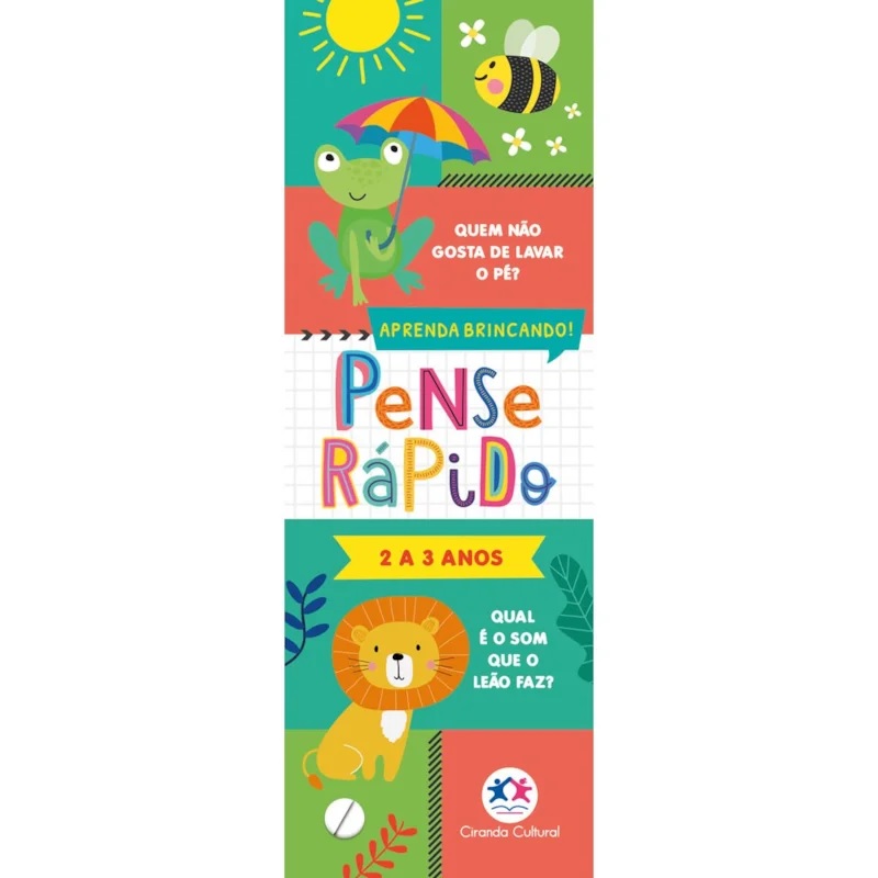 CIRANDA CULTURAL - PENSE RAPIDO - 2 A 3 ANOS (FLASH CARDS)