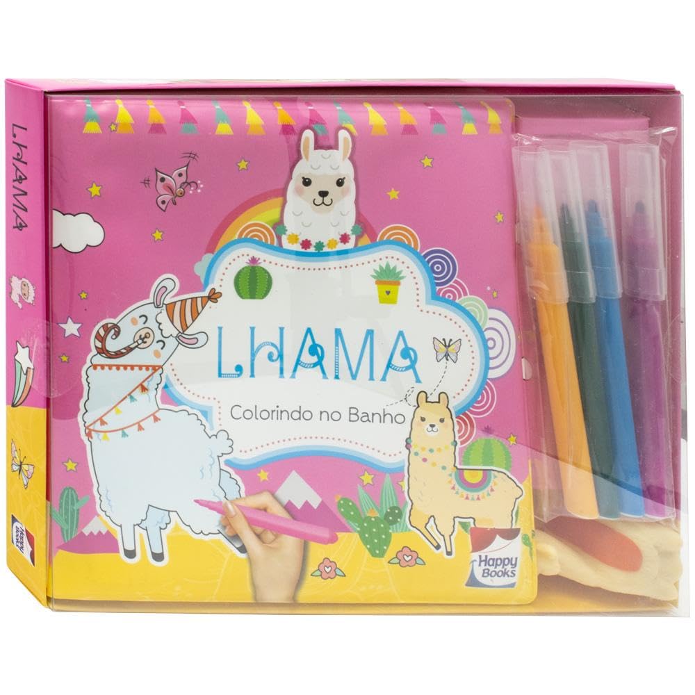 HAPPY BOOKS - COLORINDO NO BANHO - LHAMA