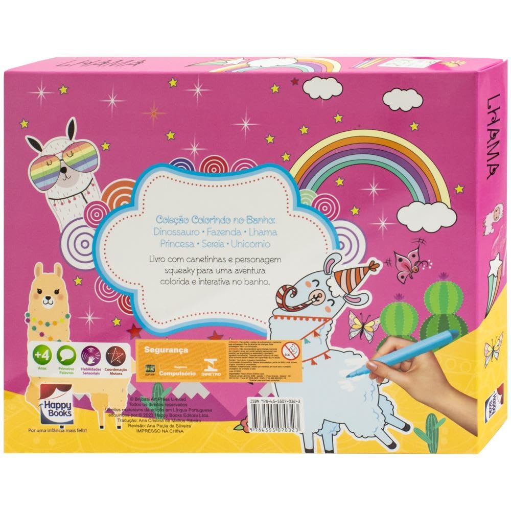 HAPPY BOOKS - COLORINDO NO BANHO - LHAMA - Imagem 2