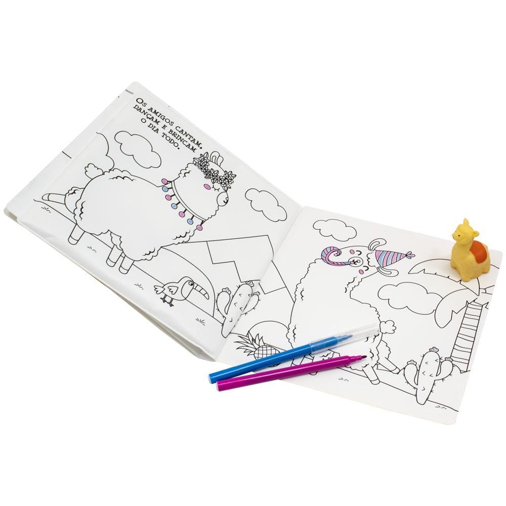 HAPPY BOOKS - COLORINDO NO BANHO - LHAMA - Imagem 3