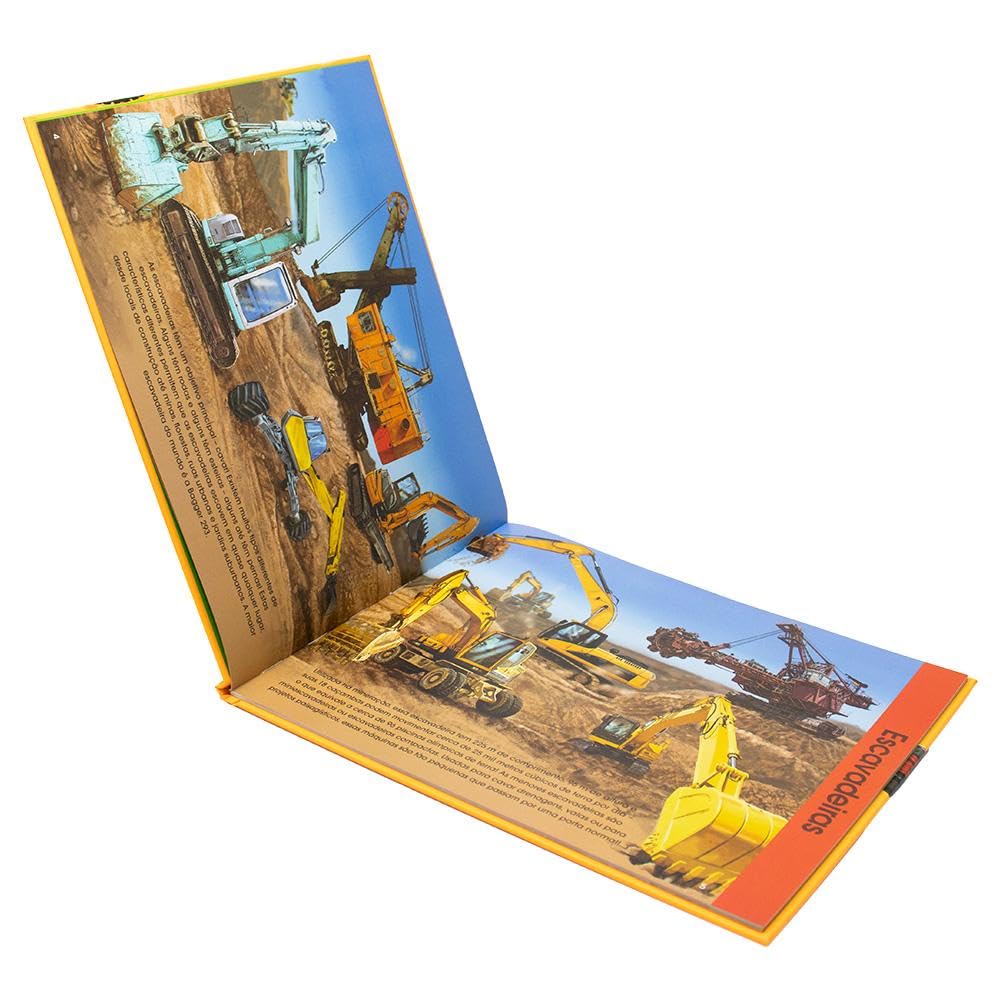 HAPPY BOOKS - EXPLORANDO O MUNDO II - CAMINHOES ESCAVADEIRAS - Imagem 3