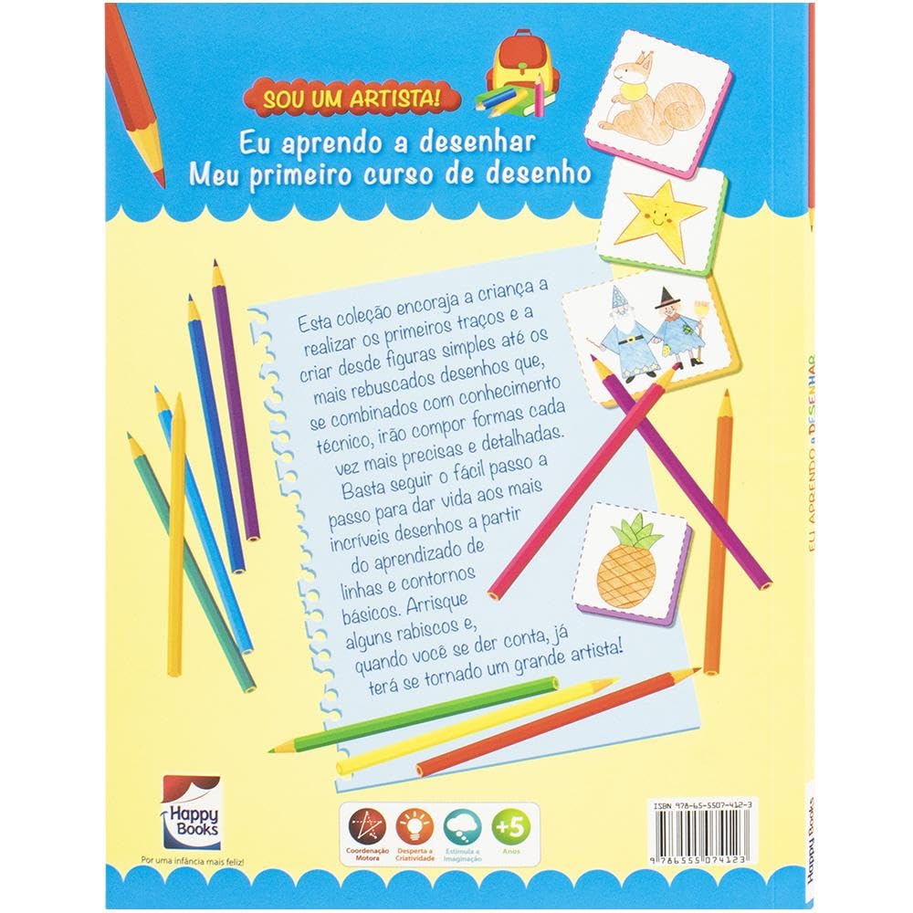 HAPPY BOOKS - SOU UM ARTISTA! EU APRENDO A DESENHAR - Imagem 2