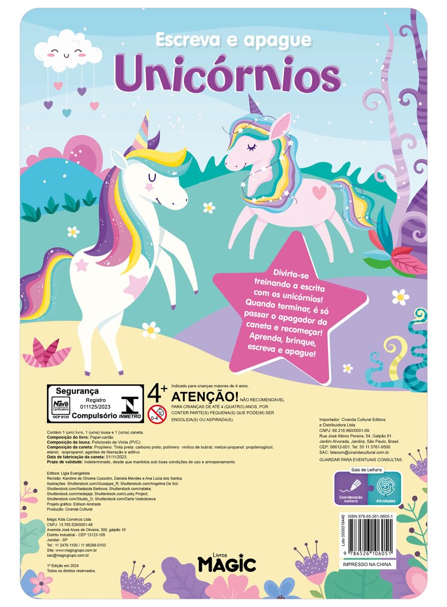 MAGIC KIDS - ESCREVA E APAGUE - UNICORNIOS - Imagem 2