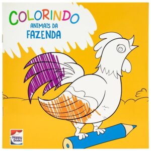 HAPPY BOOKS - COLORINDO - ANIMAIS DA FAZENDA