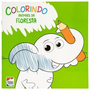 HAPPY BOOKS - COLORINDO - ANIMAIS DA FLORESTA