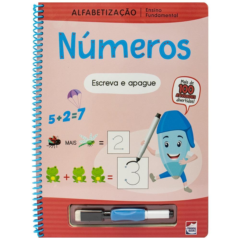 HAPPY BOOKS - ENSINO FUND ALF ESCREVA E APAGUE - NUMEROS