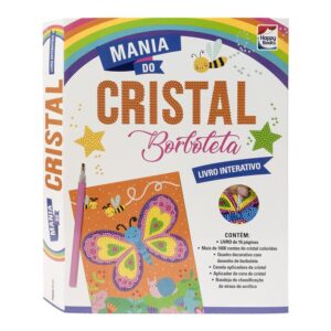 HAPPYBOOKS - LIVRO & KIT - MANIA DO CRISTAL BORBOLETA