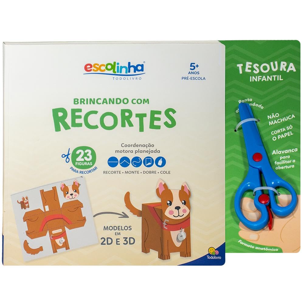 TODOLIVRO - ESCOLINHA - BRINCANDO COM RECORTES - +5 ANOS