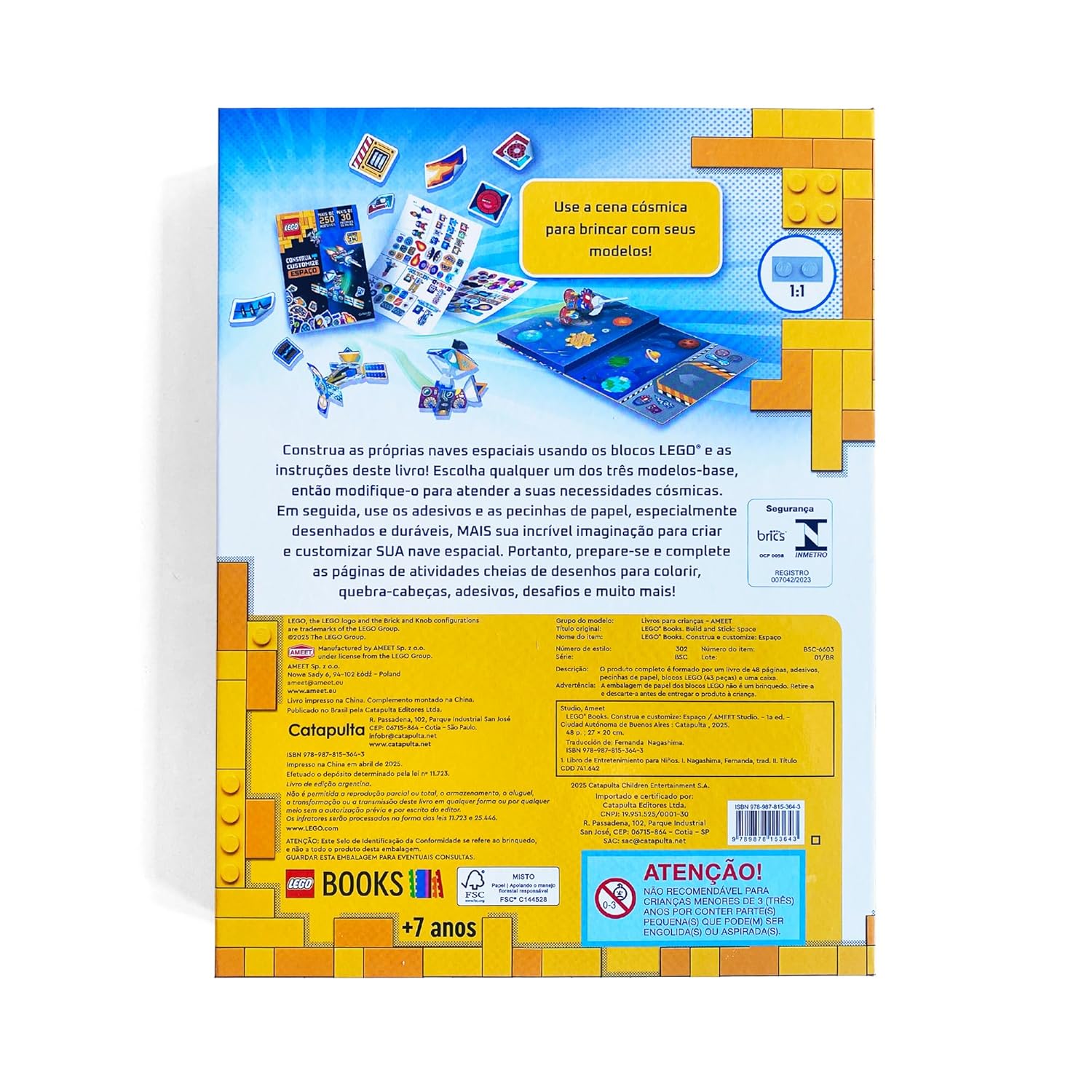 CATAPULTA - LEGO BOOKS CONSTRUA E CUSTOMIZE ESPACO - Imagem 4