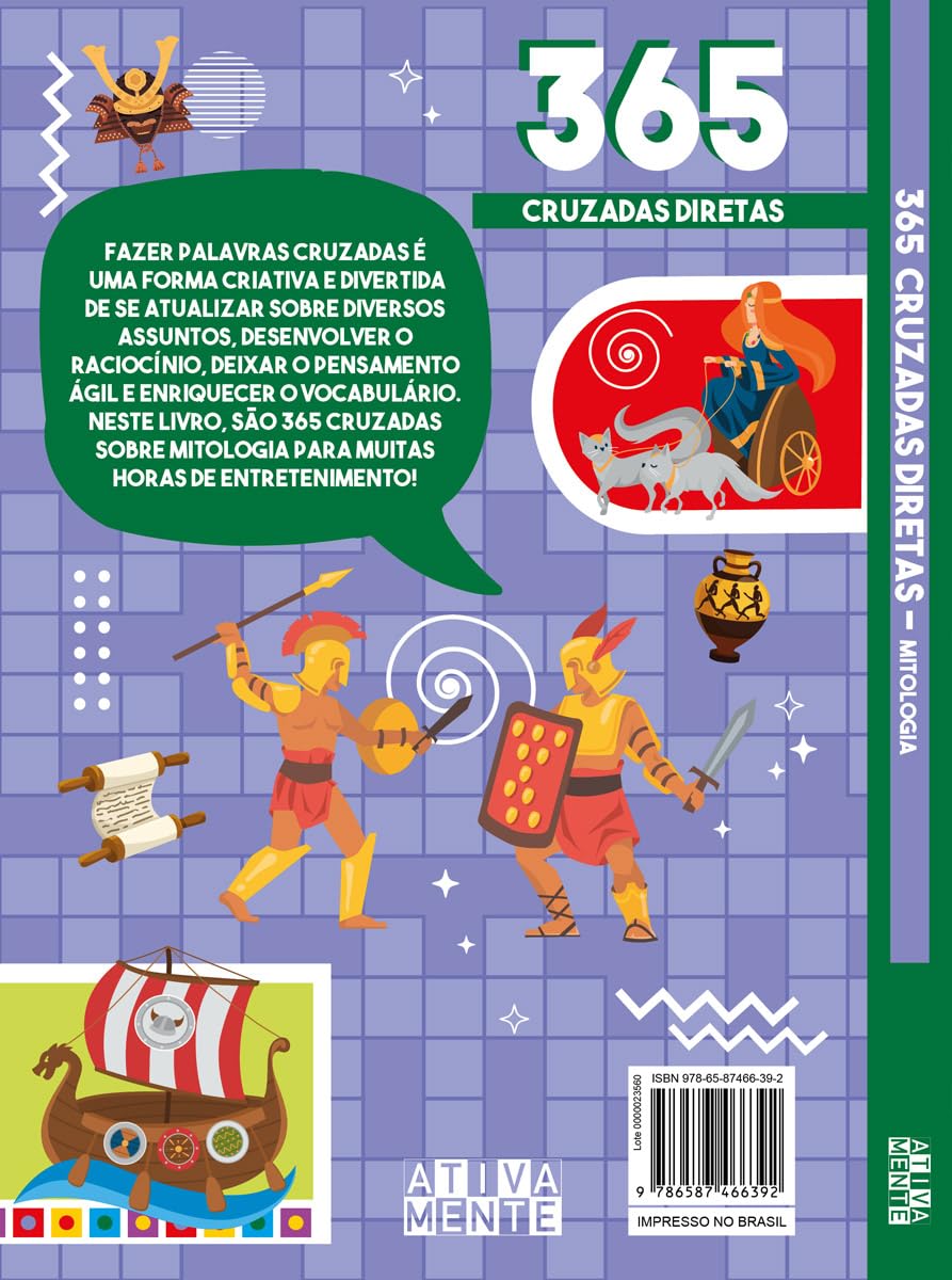 CIRANDA CULTURAL - 365 CRUZADAS DIRETAS - MITOLOGIA - Imagem 3
