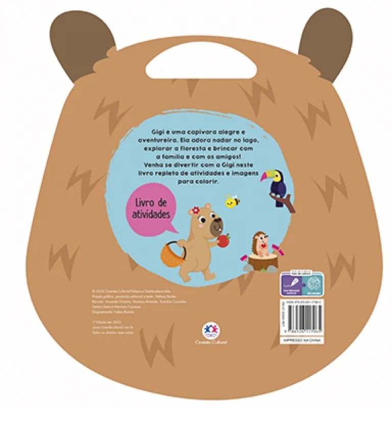 CIRANDA CULTURAL - MEU BLOQUINHO DIVERTIDO - CAPIVARA - Imagem 3