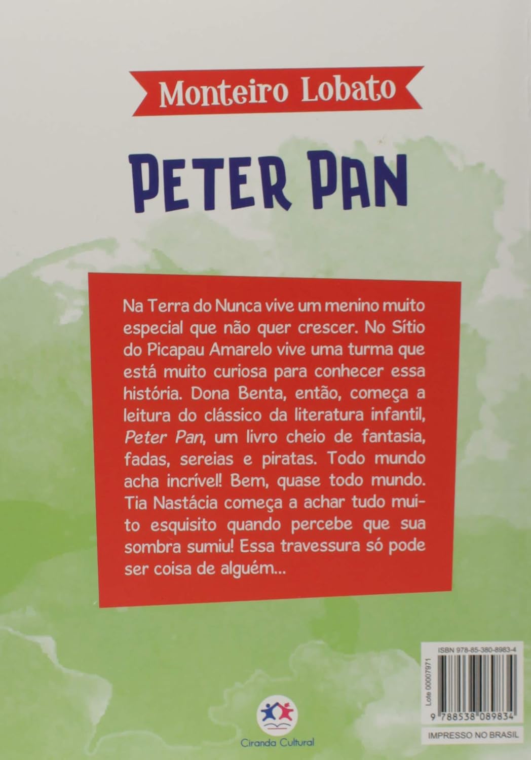 CIRANDA CULTURAL - MONTEIRO LOBATO - PETER PAN - Imagem 2
