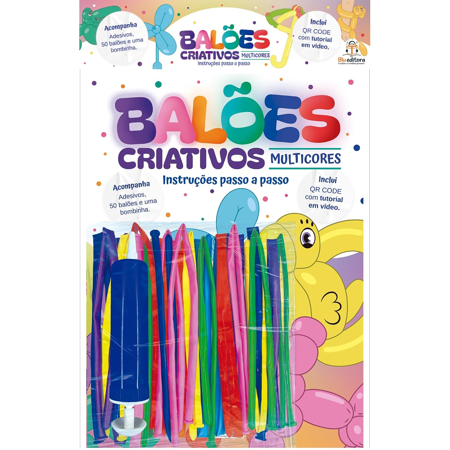 BLU EDITORA - MEU LIVRO KIT BALOES MULTICORES