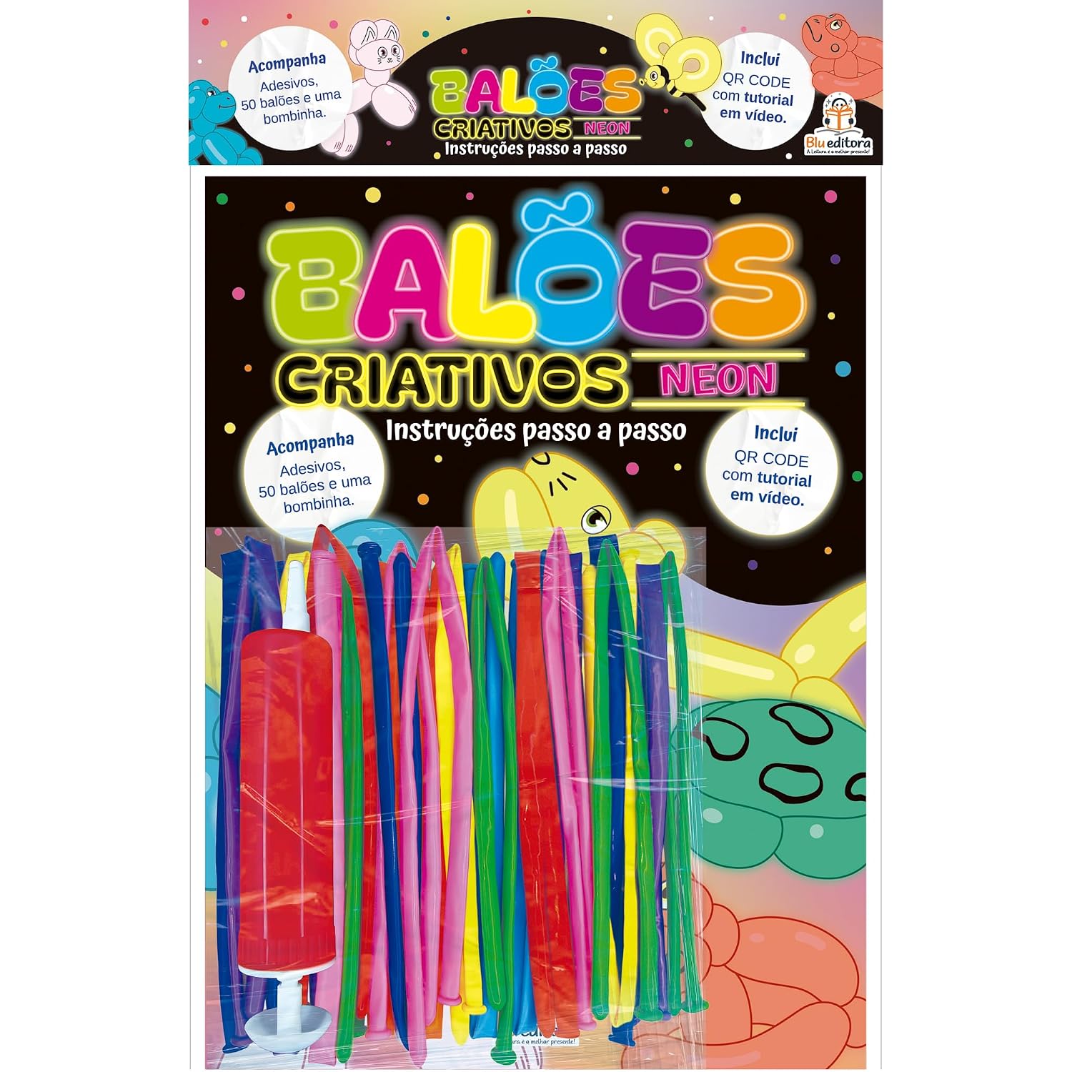BLU EDITORA - MEU LIVRO KIT DE BALOES NEON