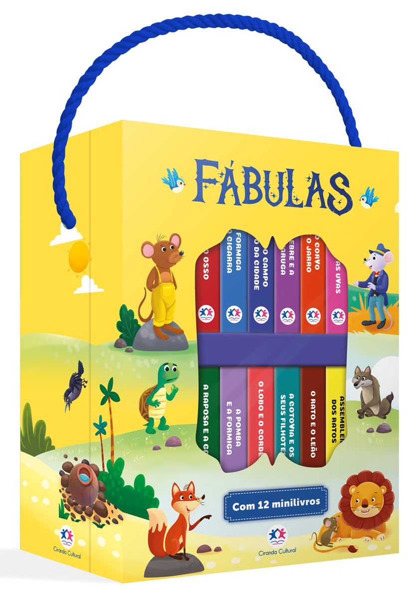 CIRANDA CULTURAL - BOX COM 12 MINILIVROS - FABULAS